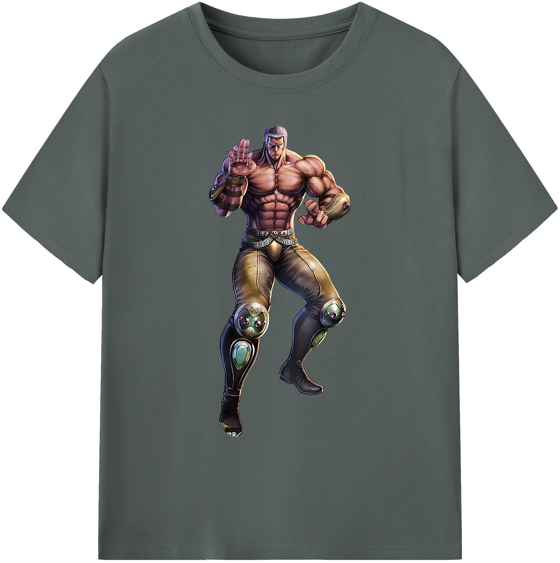 （画像用） 北斗の拳 Fist of the North Star 綿100％ メンズ半袖Tシャツ｜肌触りやわらか＆通気性